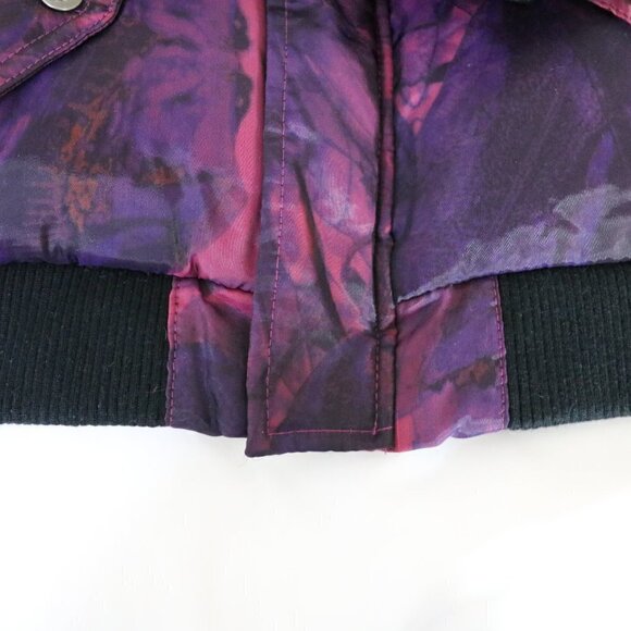 Host Pick Appaman Girls Down Puffer Jacket Hip Length Hooded Purple Black 14 - Picture 10 of 16